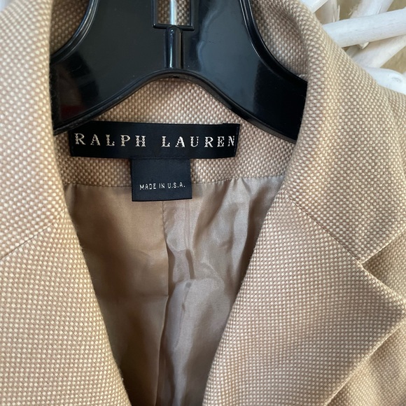 Ralph Lauren Black Label tan blazer - Picture 3 of 10